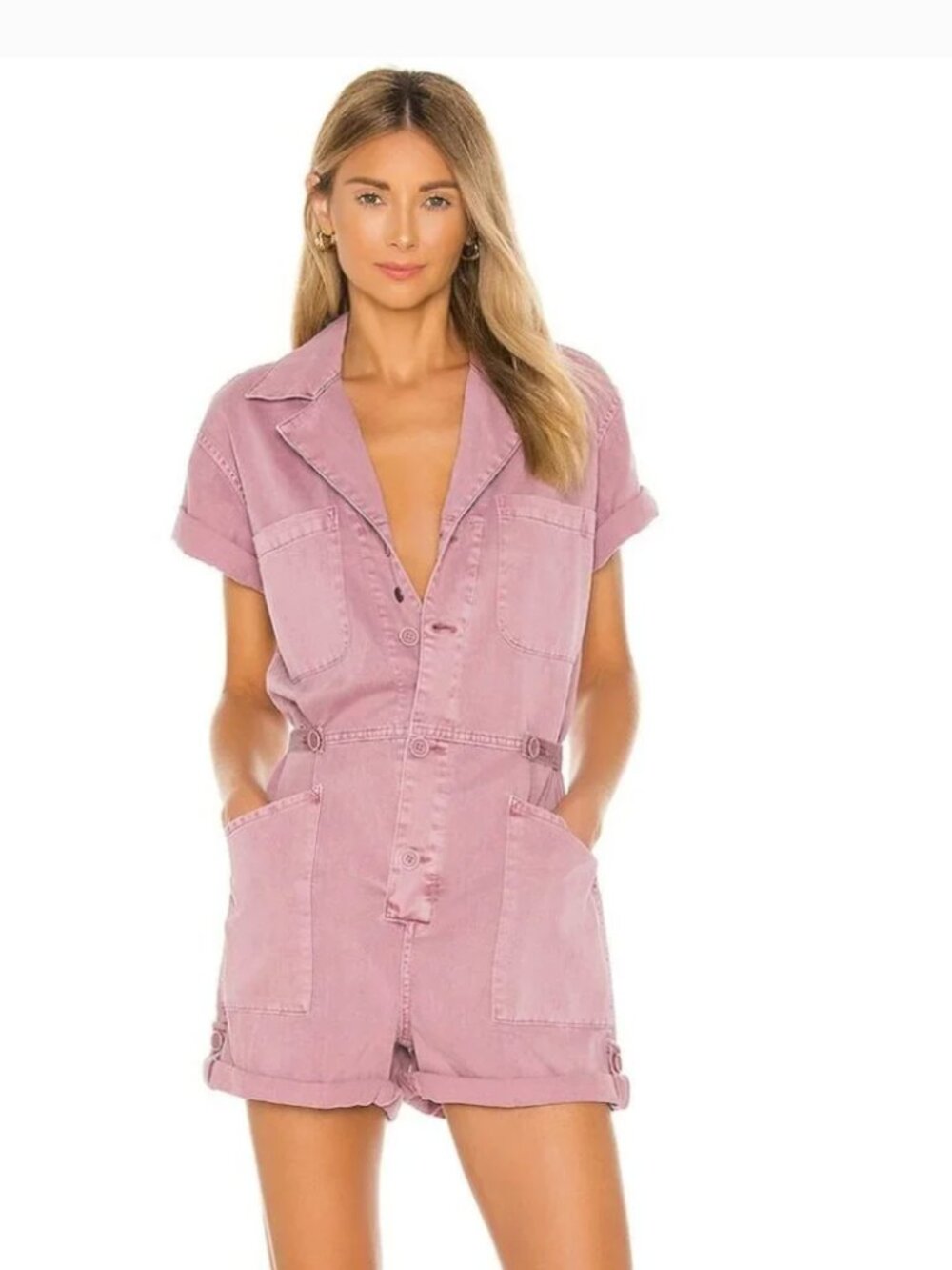 Pistola Rose Pink Parker Romper - NWT - Size Large
